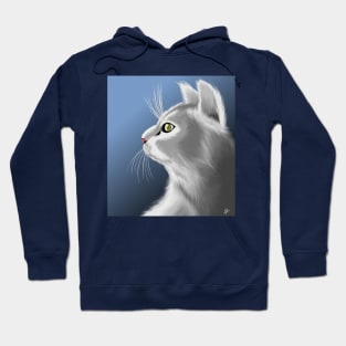 Gray Cat Hoodie